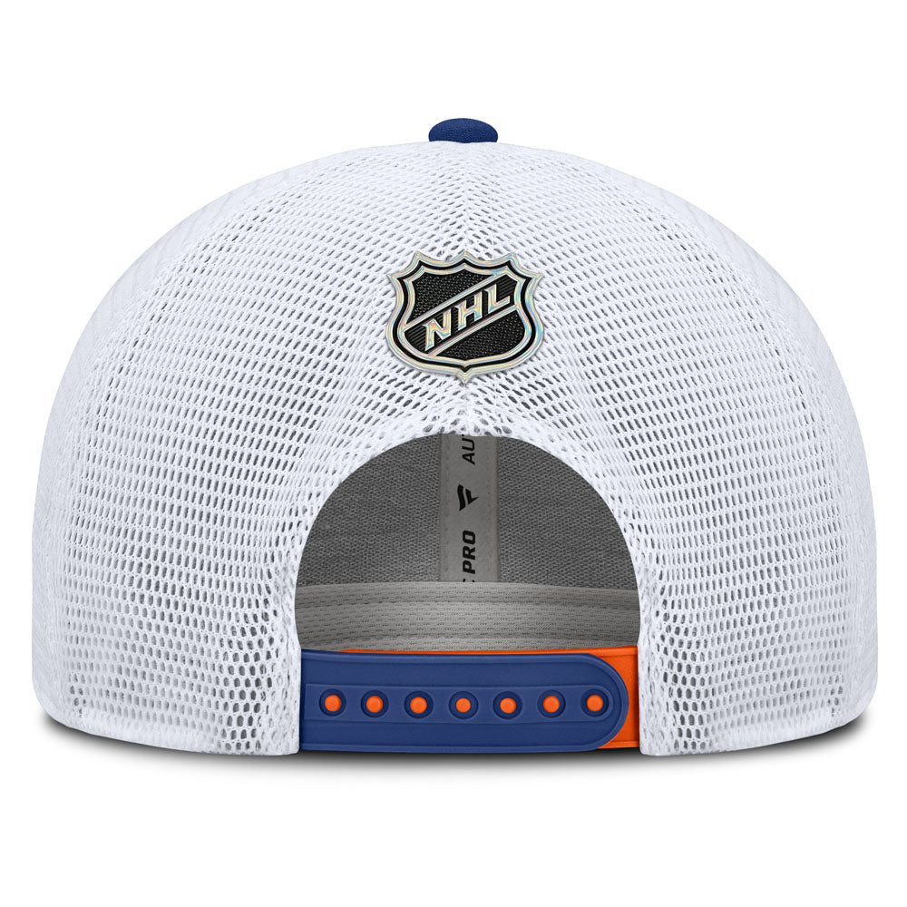 Fanatics Edmonton Oilers Authentic Pro Rink 5 Adjustable Orange Hat