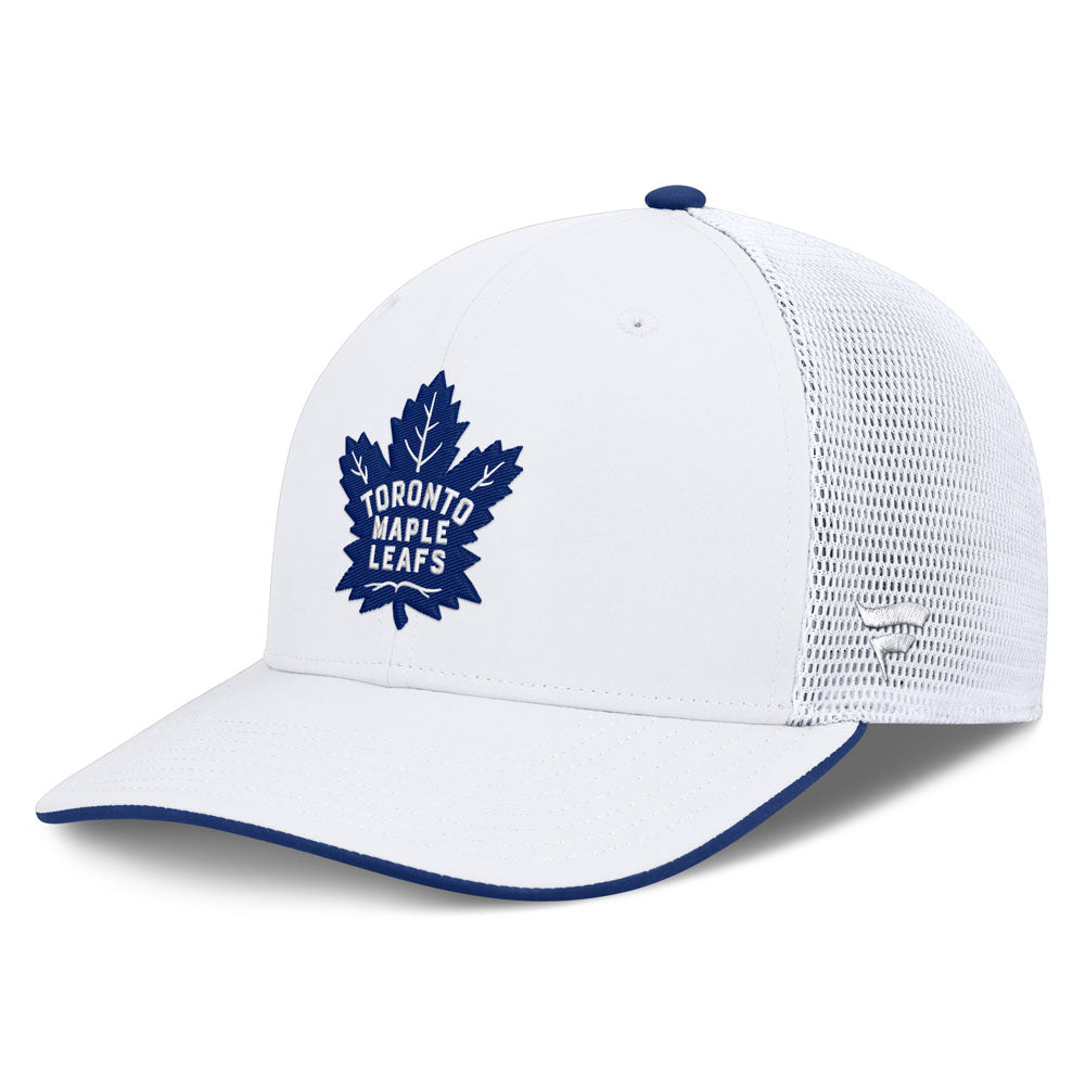 Fanatics Toronto Maple Leafs Authentic Pro Rink 5 Midcrown White Snapback Hat