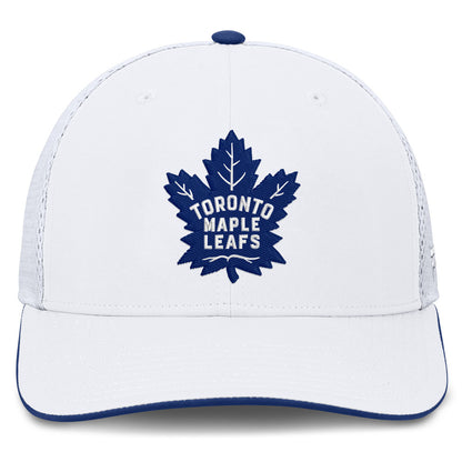 Fanatics Toronto Maple Leafs Authentic Pro Rink 5 Midcrown White Snapback Hat