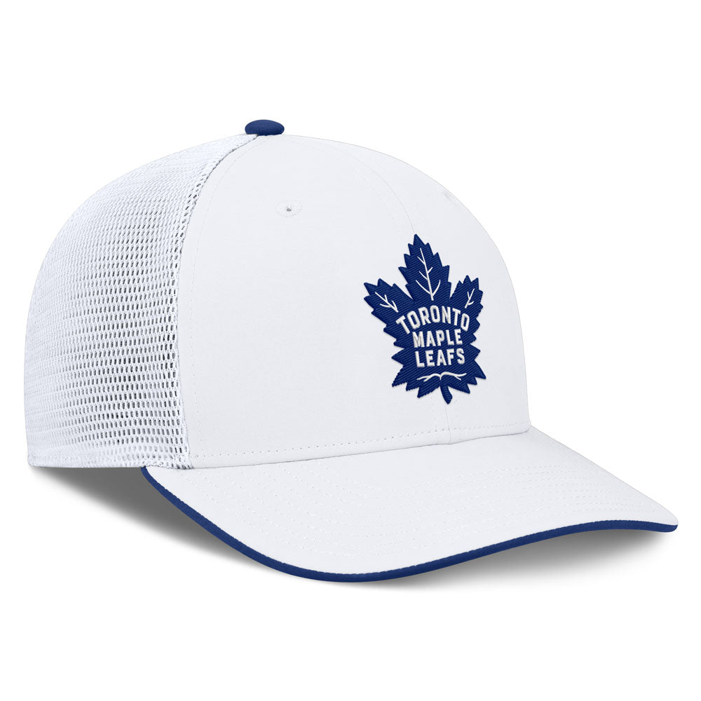 Fanatics Toronto Maple Leafs Authentic Pro Rink 5 Midcrown White Snapback Hat