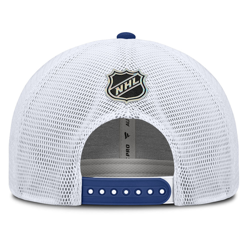 Fanatics Toronto Maple Leafs Authentic Pro Rink 5 Midcrown White Snapback Hat