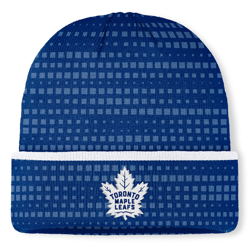 Fanatics Toronto Maple Leafs Authentic Pro Rink 9 Cuffed Blue Beanie