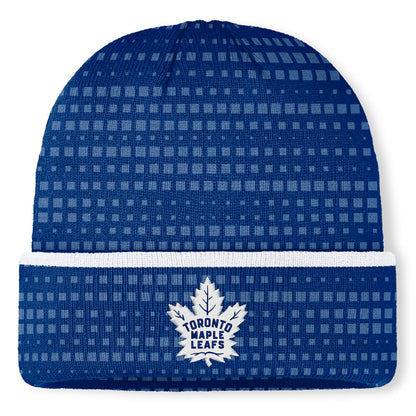 Fanatics Toronto Maple Leafs Authentic Pro Rink 9 Cuffed Blue Beanie