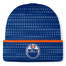 Fanatics Edmonton Oilers Authentic Pro Rink 9 Cuffed Blue Beanie