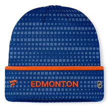 Fanatics Edmonton Oilers Authentic Pro Rink 9 Cuffed Blue Beanie