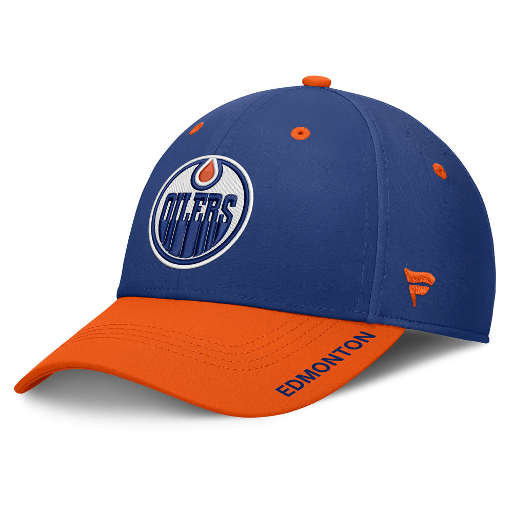 Fanatics Edmonton Oilers Authentic Pro Rink 10 Blue Stretch Hat