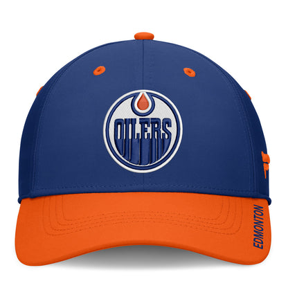 Fanatics Edmonton Oilers Authentic Pro Rink 10 Blue Stretch Hat