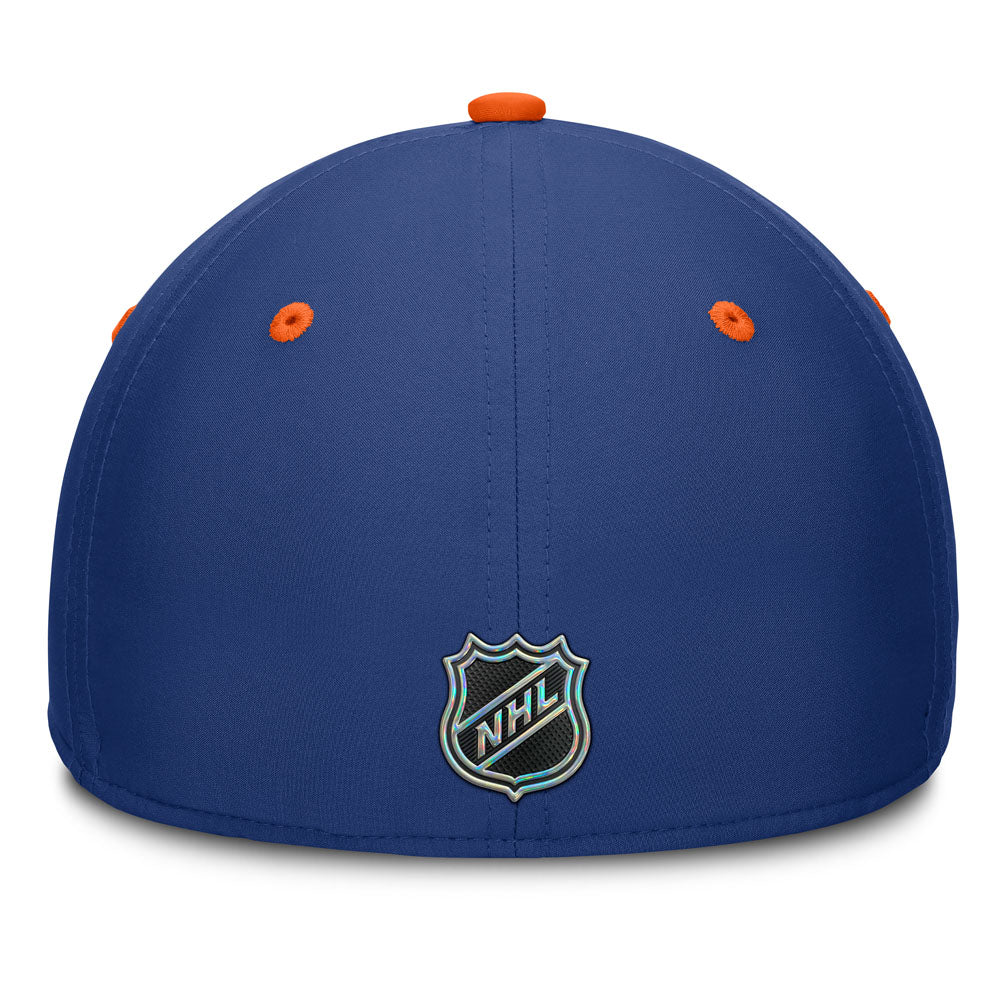 Fanatics Edmonton Oilers Authentic Pro Rink 10 Blue Stretch Hat