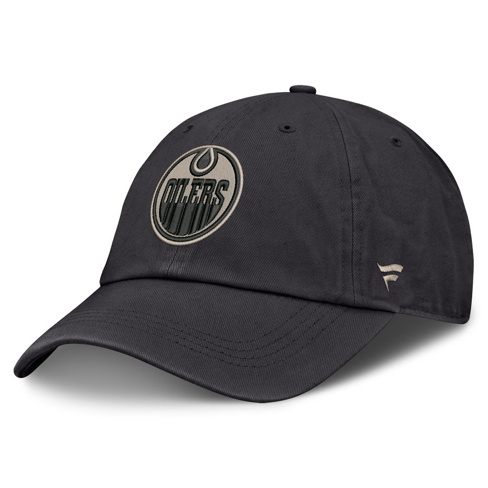 Fanatics Edmonton Oilers Authentic Pro Road 2 Utopia Adjustable Black Hat