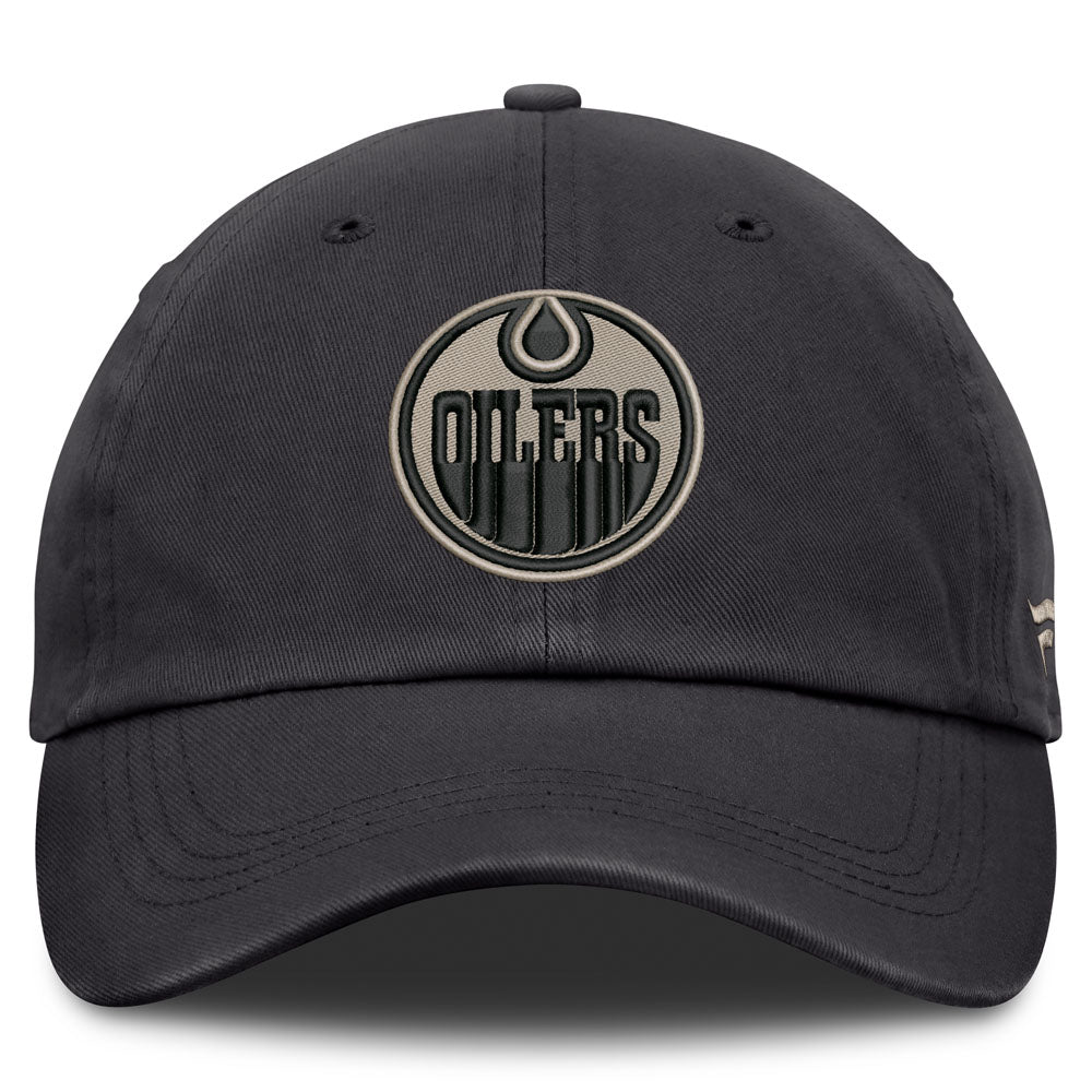Fanatics Edmonton Oilers Authentic Pro Road 2 Utopia Adjustable Black Hat