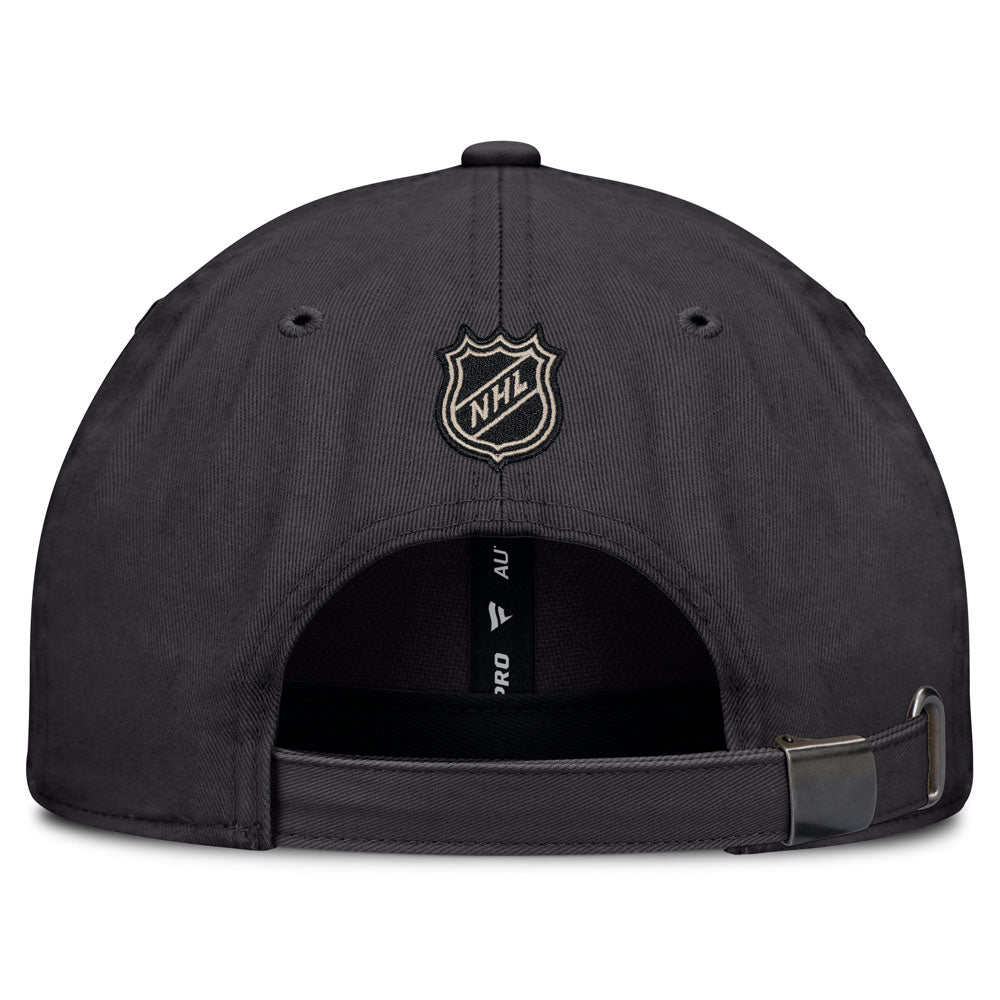 Fanatics Edmonton Oilers Authentic Pro Road 2 Utopia Adjustable Black Hat