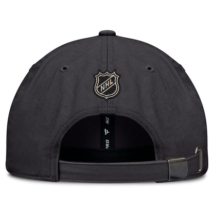 Fanatics Edmonton Oilers Authentic Pro Road 2 Utopia Adjustable Black Hat