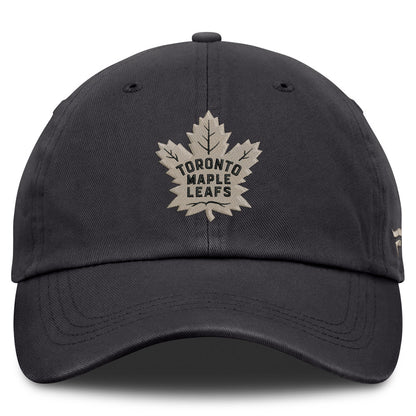 Fanatics Toronto Maple Leafs Authentic Pro Road 2 Utopia Adjustable Black Hat