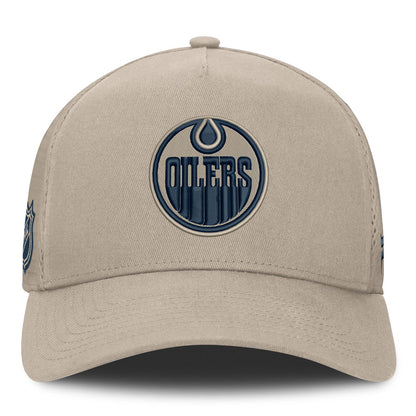 Fanatics Edmonton Oilers Authentic Pro Road 3 Utopia Cream Hat