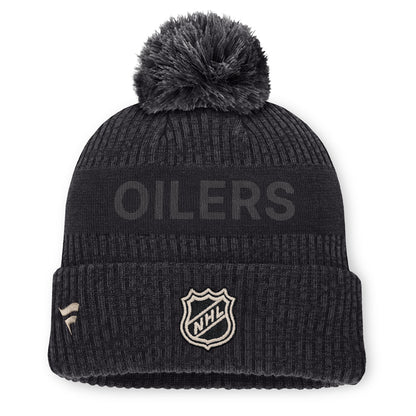 Fanatics Edmonton Oilers Authentic Pro Road 7 Black Toque