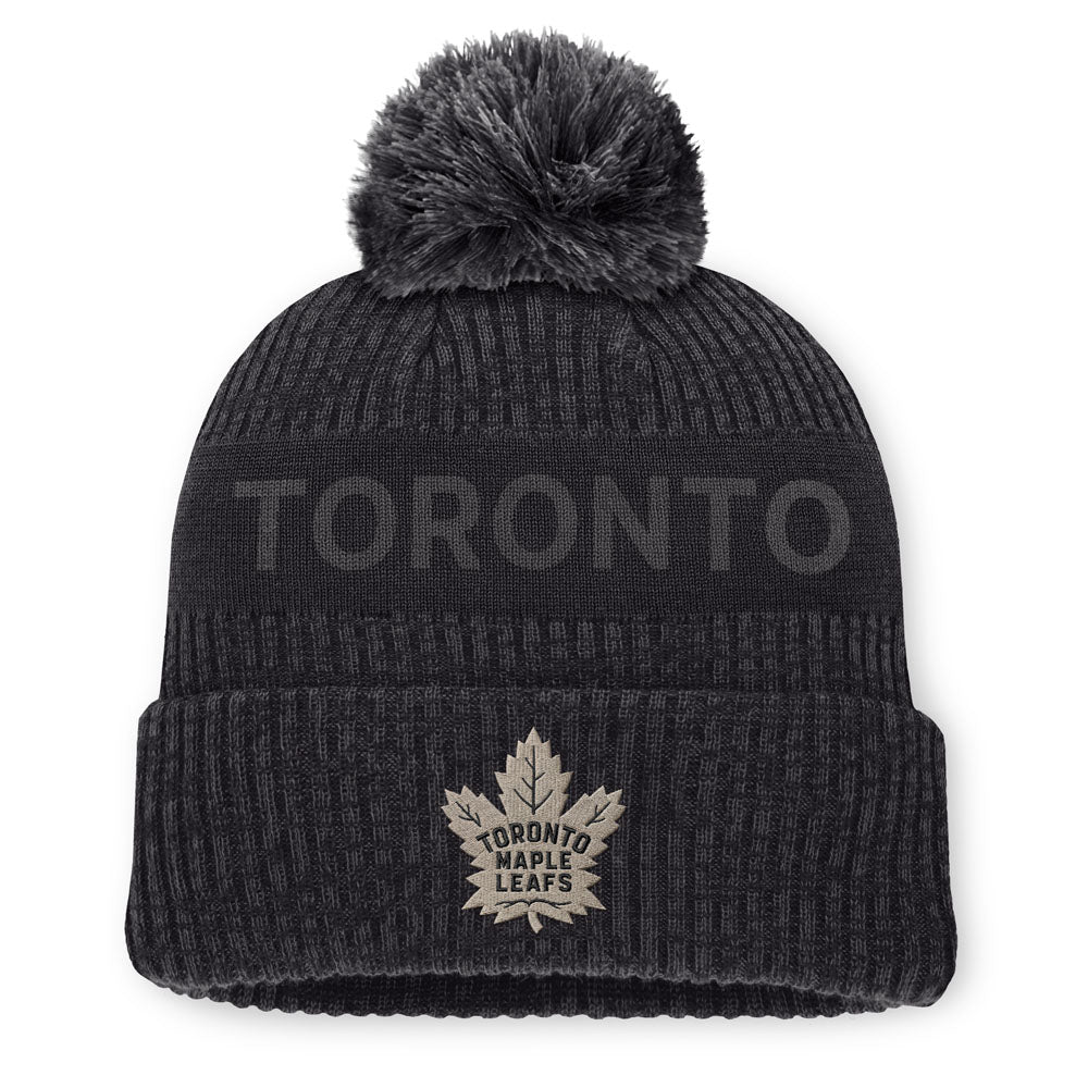 Fanatics Toronto Maple Leafs Authentic Pro Road 7 Black Toque