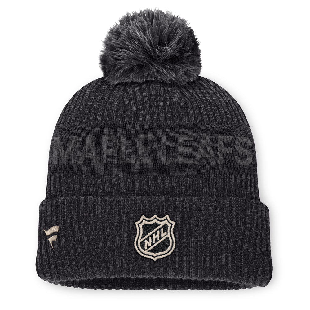 Fanatics Toronto Maple Leafs Authentic Pro Road 7 Black Toque