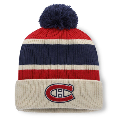 Fanatics Montreal Canadiens 2026 Heritage Classic Pom Knit Toque