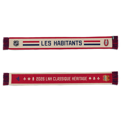 Fanatics Montreal Canadiens 2026 Heritage Classic Red Scarf