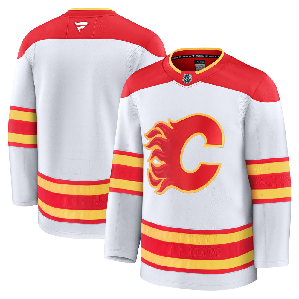 FANATICS CALGARY FLAMES PREMIUM ADULT AWAY JERSEY