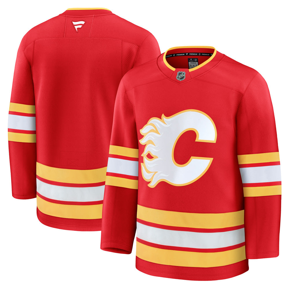 FANATICS CALGARY FLAMES PREMIUM ADULT HOME JERSEY