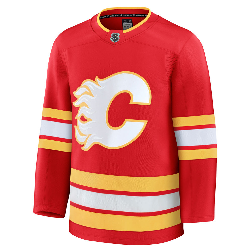 FANATICS CALGARY FLAMES PREMIUM ADULT HOME JERSEY