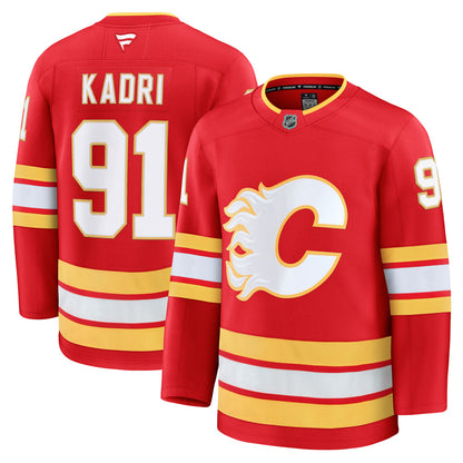 FANATICS CALGARY FLAMES NAZEM KADRI PREMIUM ADULT HOME JERSEY