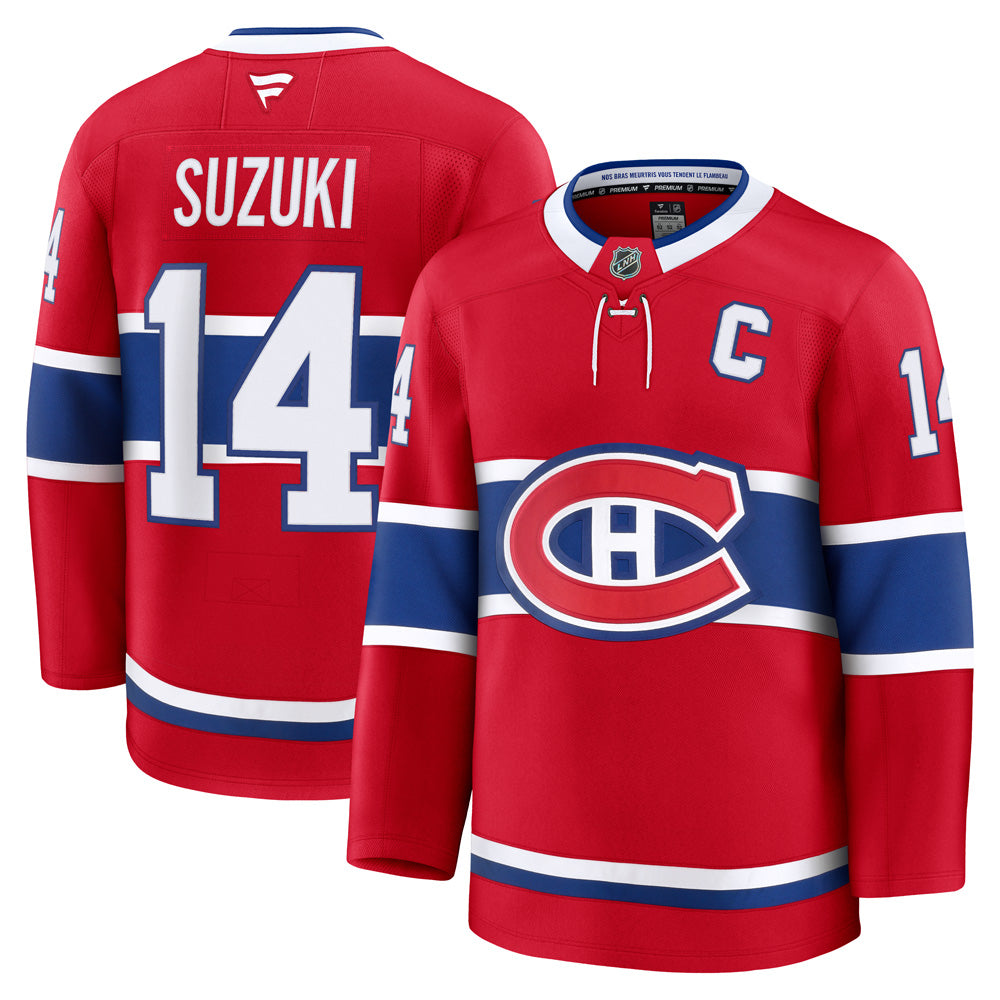 FANATICS MONTREAL CANADIENS NICK SUZUKI PREMIUM ADULT HOME JERSEY