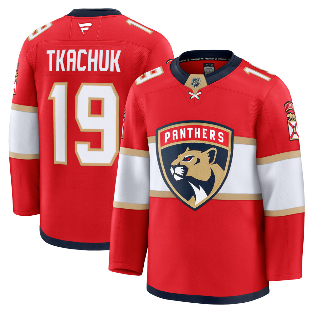 FANATICS FLORIDA PANTHERS MATTHEW TKACHUK PREMIUM ADULT HOME JERSEY