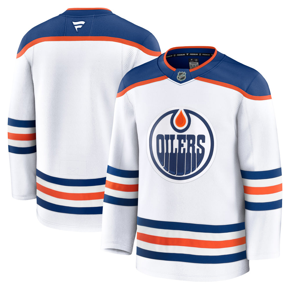FANATICS EDMONTON OILERS PREMIUM ADULT AWAY JERSEY