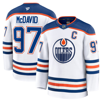 FANATICS EDMONTON OILERS CONNOR MCDAVID PREMIUM ADULT AWAY JERSEY