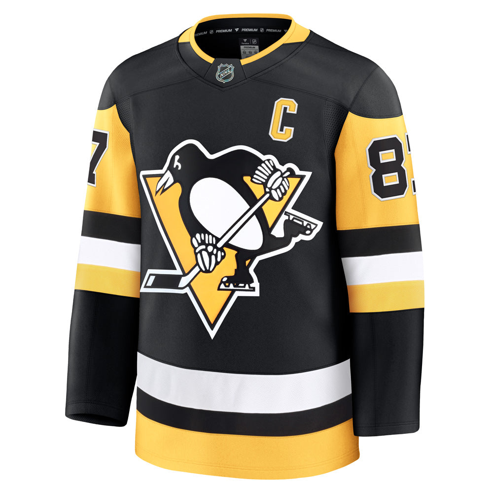FANATICS PITTSBURGH PENGUINS SIDNEY CROSBY PREMIUM ADULT HOME JERSEY