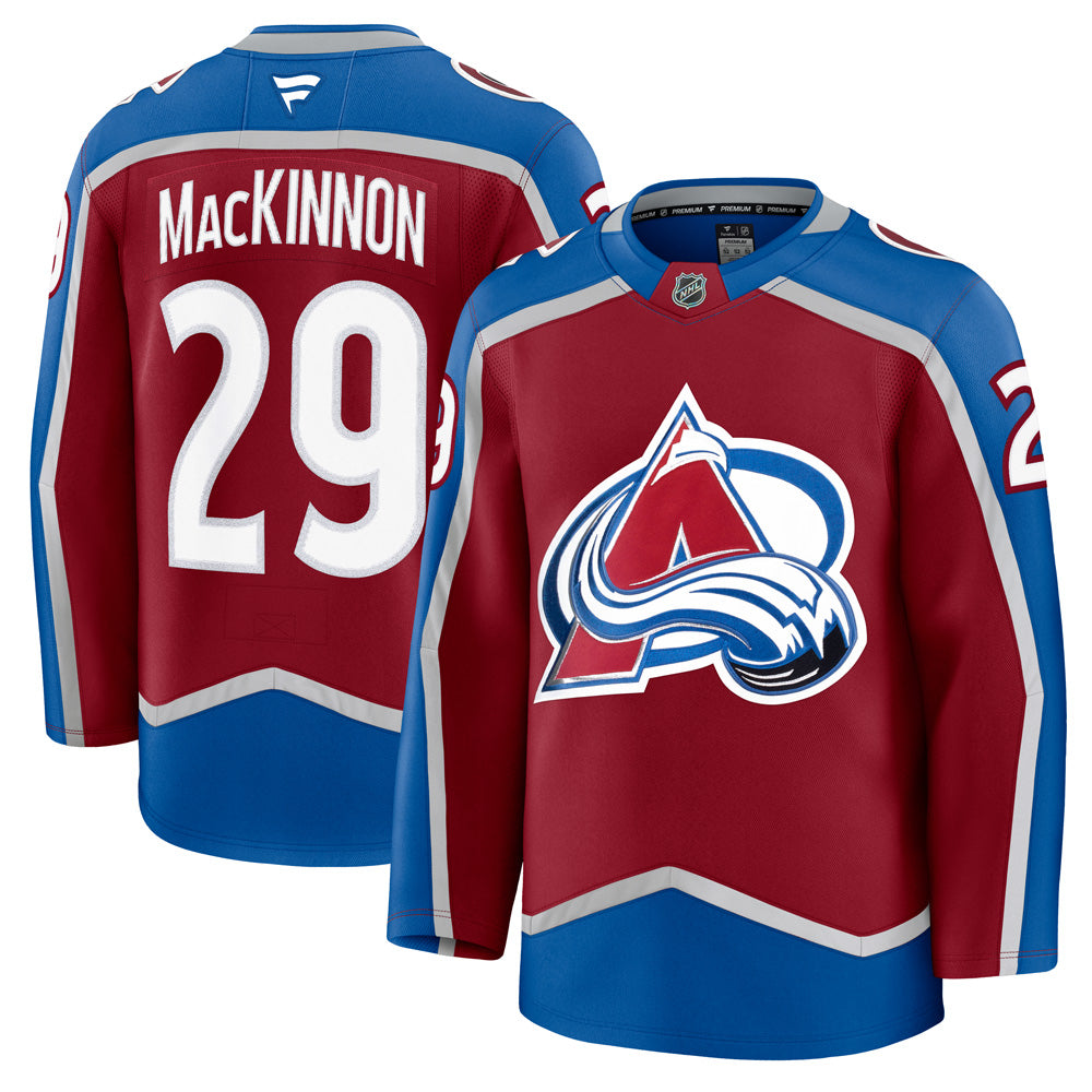 FANATICS COLORADO AVALANCHE NATHAN MACKINNON PREMIUM ADULT HOME JERSEY