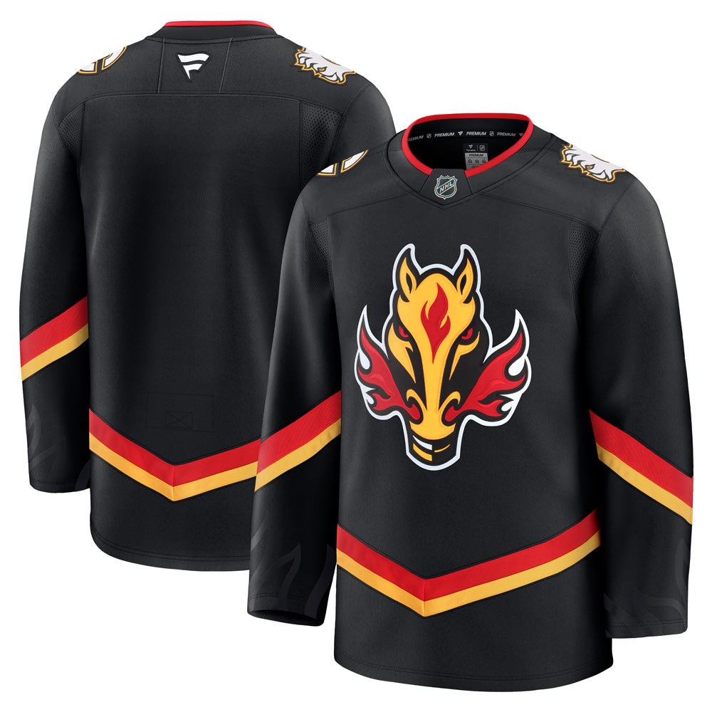 FANATICS CALGARY FLAMES PREMIUM ADULT ALTERNATE JERSEY