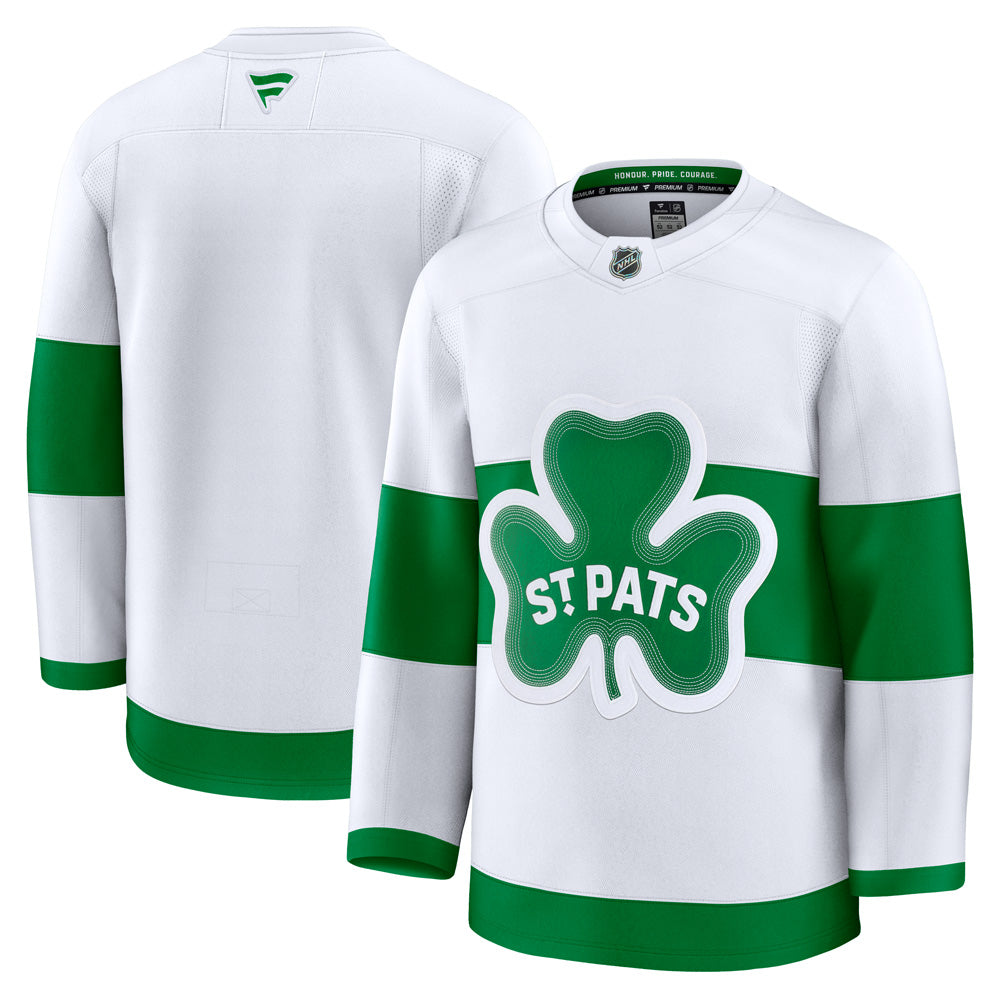 Fanatics Toronto Maple Leafs Premium Adult White St. Pats Jersey