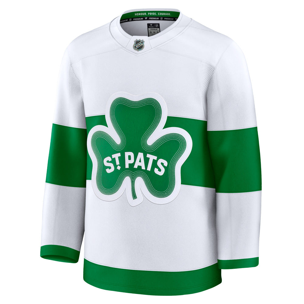 Fanatics Toronto Maple Leafs Premium Adult White St. Pats Jersey
