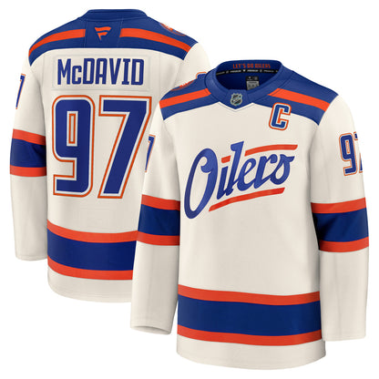 Fanatics Edmonton Oilers Connor McDavid Premium Alternate Jersey