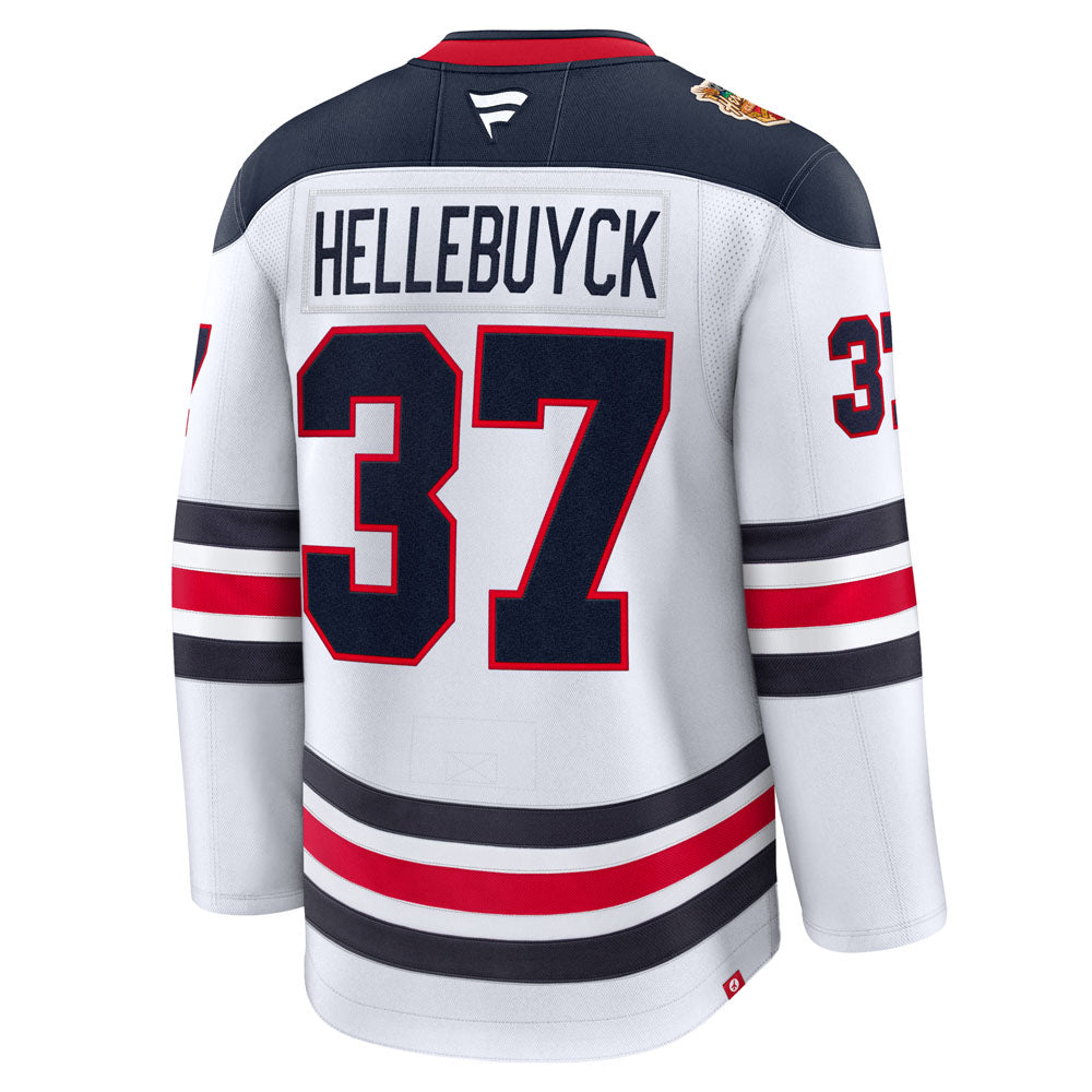 Fanatics Winnipeg Jets Connor Hellebuyck 2026 Heritage Classic Premium White Jersey