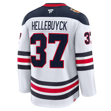 Fanatics Winnipeg Jets Connor Hellebuyck 2026 Heritage Classic Premium White Jersey