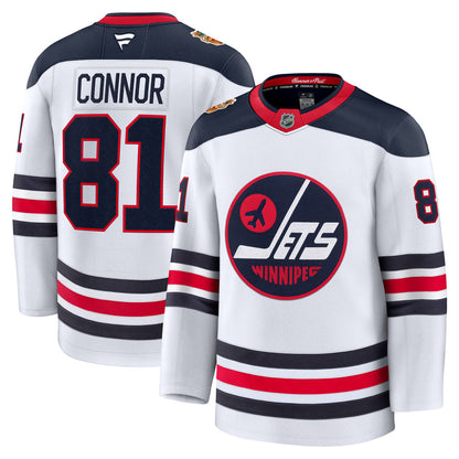Fanatics Winnipeg Jets Kyle Connor 2026 Heritage Classic Premium White Jersey