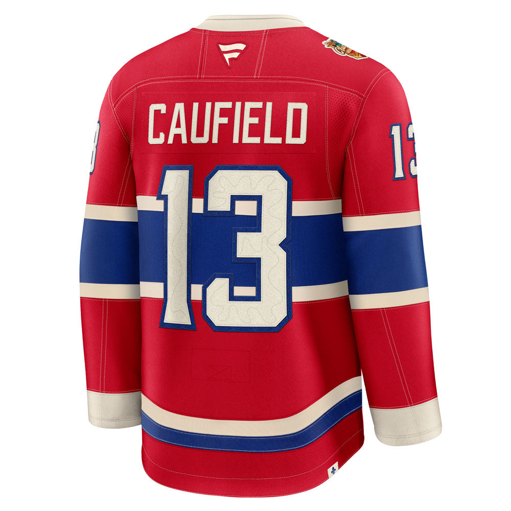 Fanatics Montreal Canadiens Cole Caufield 2026 Heritage Classic Premium Red Jersey