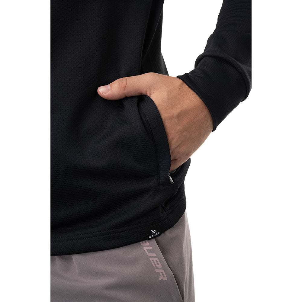 BAUER FLC CORE ADULT BLACK 1/4 ZIP