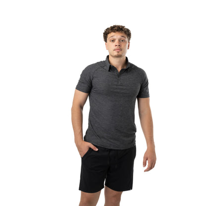 BAUER FLC CORE PERFORMANCE ADULT GREY POLO