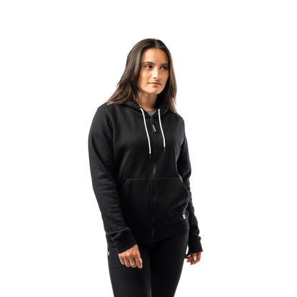 BAUER TEAM WOMEN'S BLACK FULL ZIP HOODIE