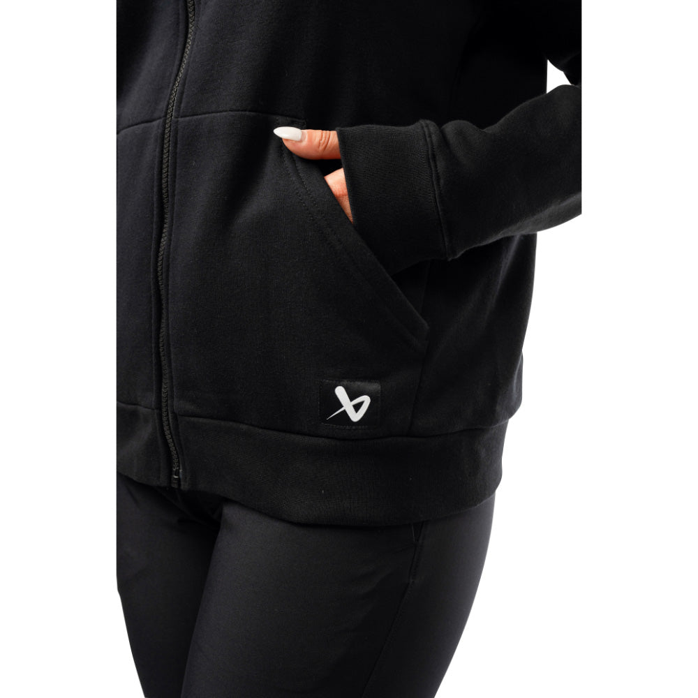 BAUER TEAM WOMEN'S BLACK FULL ZIP HOODIE