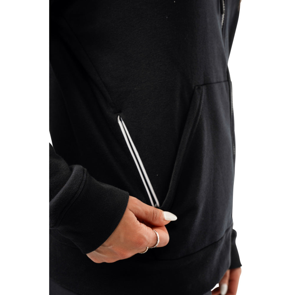 BAUER TEAM WOMEN'S BLACK FULL ZIP HOODIE