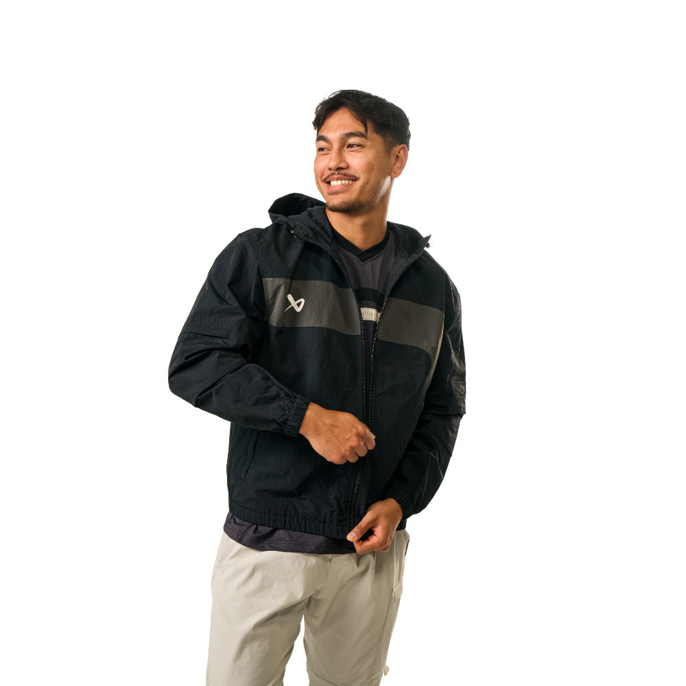 BAUER RUNNING ADULT BLACK SHELL JACKET