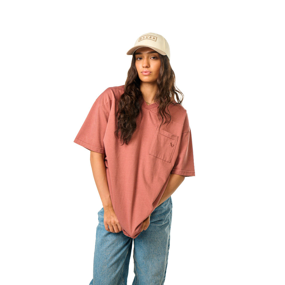 BAUER BOXY ADULT CLAY POCKET T SHIRT