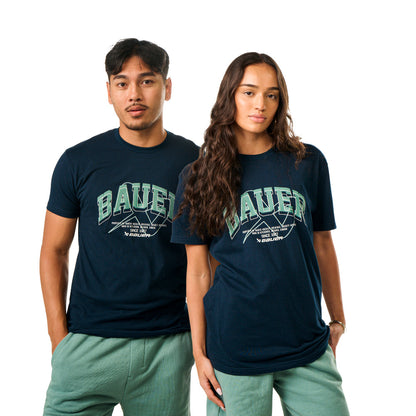 BAUER COLLEGIATE ADULT NAVY T SHIRT
