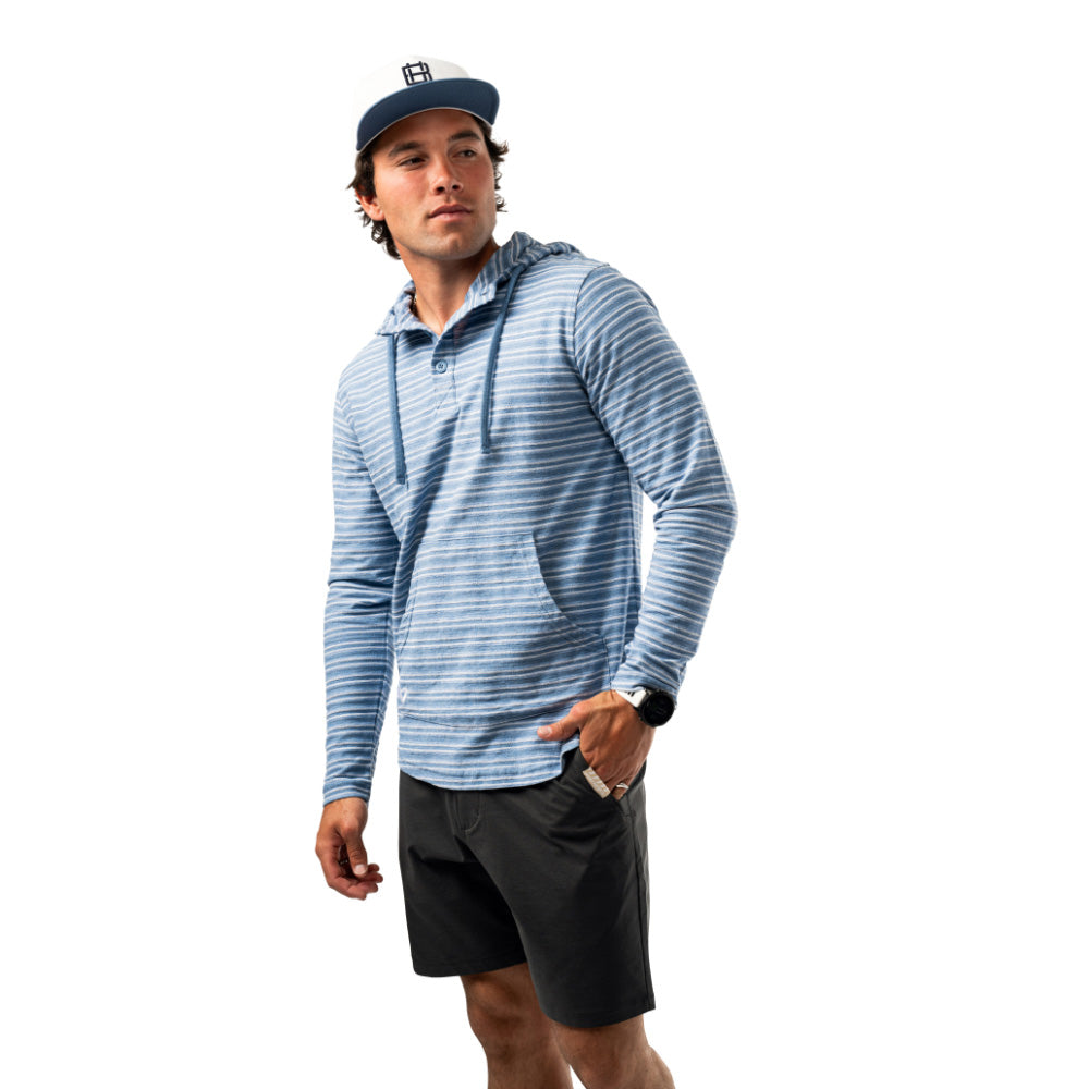 BAUER LIGHTWEIGHT ADULT BLUE STRIPE HOODIE